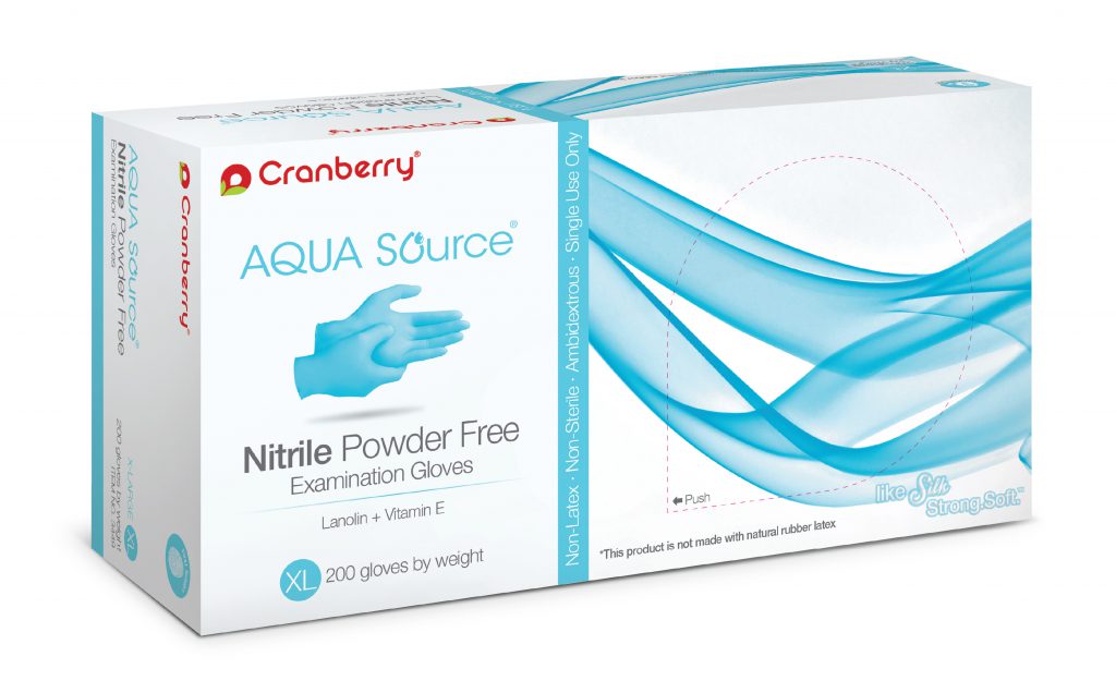 Cranberry Aqua Source Nitrile Gloves19.99 per box 200count Glove